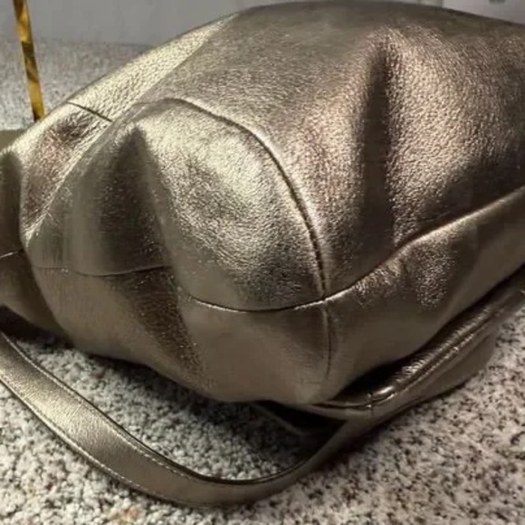 Coach Metallic Leather Kristin Hobo Shoulder Bag 14783 - Picture 7 of 10